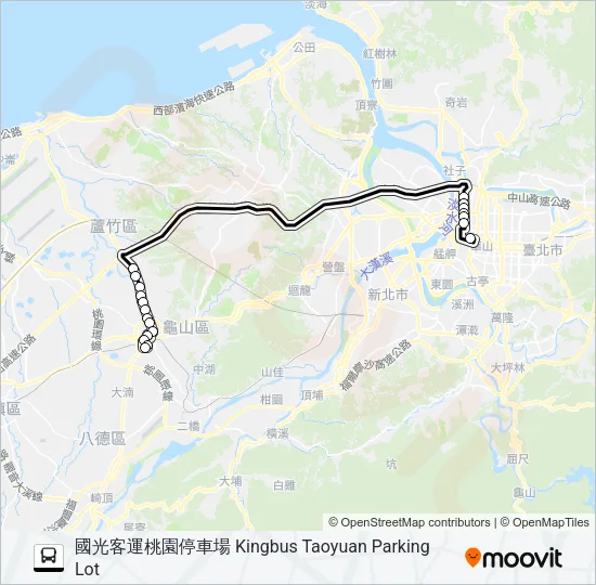 1816 Bus Line Map