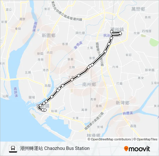8213A Bus Line Map