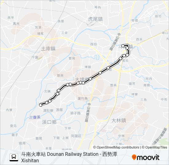 巴士7105的線路圖