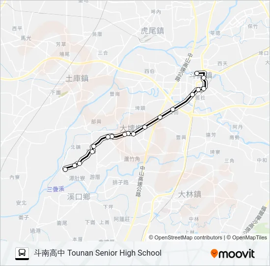7105 Bus Line Map