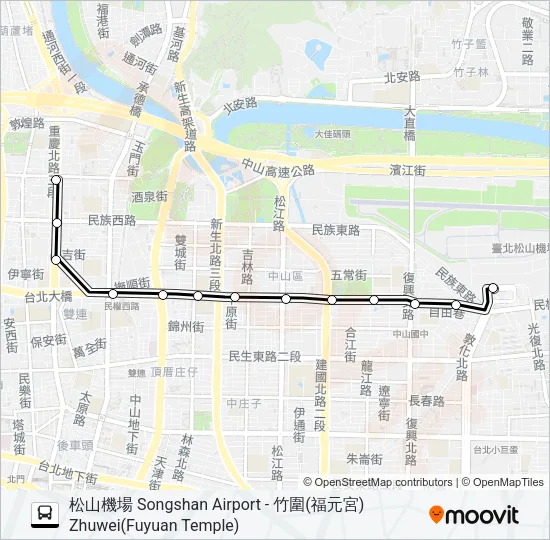 5250 Bus Line Map