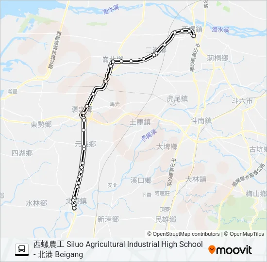 7136 Bus Line Map