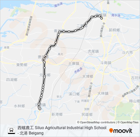 7136 bus Line Map