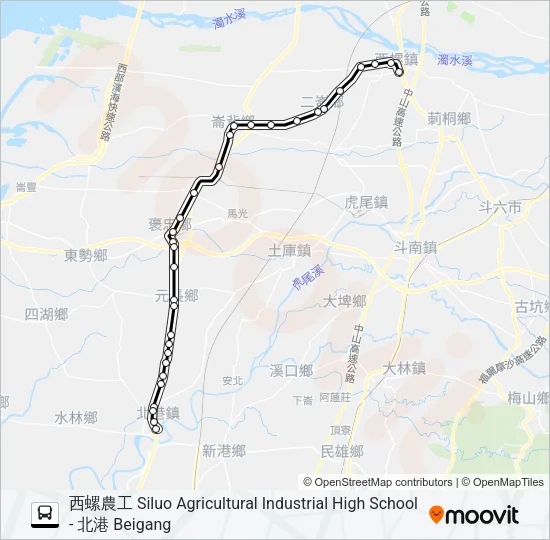 7136 Bus Line Map