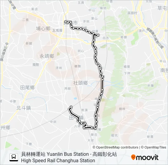 6915A Bus Line Map
