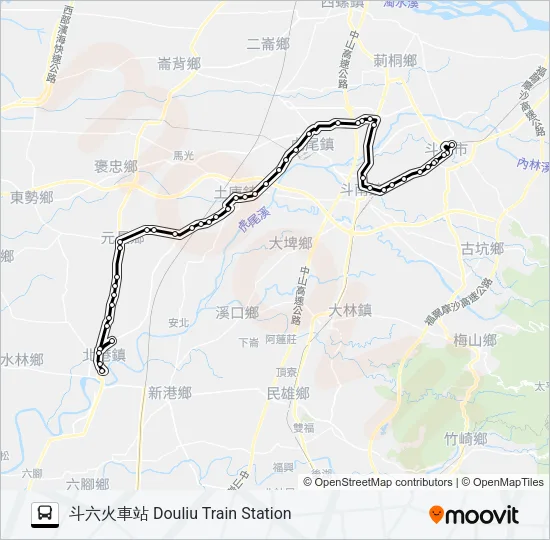 7124A Bus Line Map