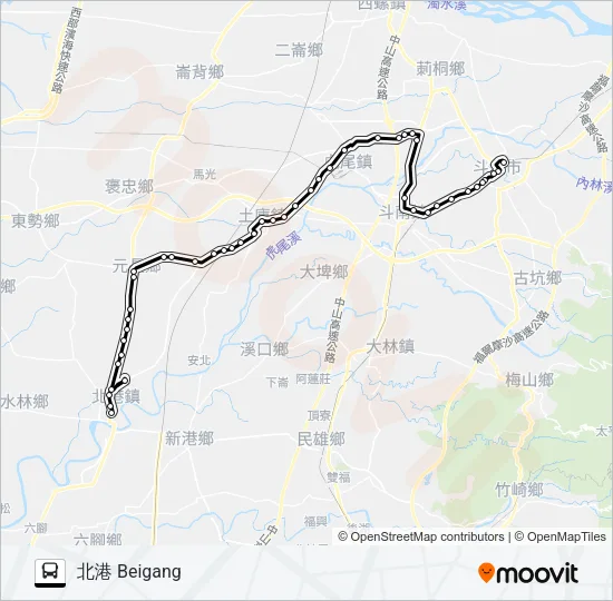 7124A Bus Line Map