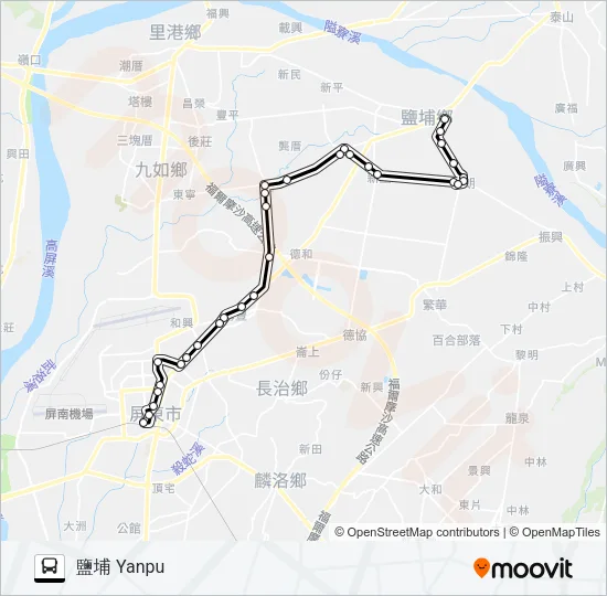 8223A Bus Line Map