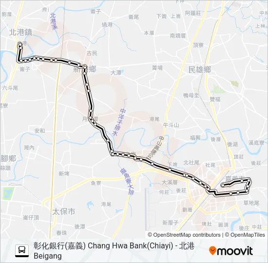 7201A Bus Line Map