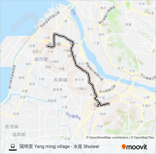 巴士6907的線路圖