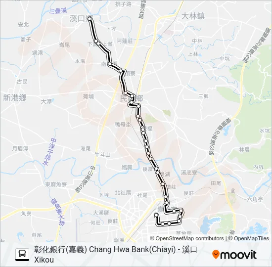 7204A Bus Line Map
