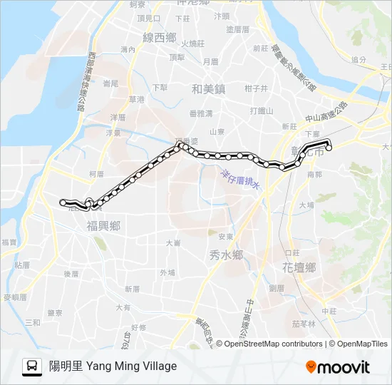 6901A Bus Line Map
