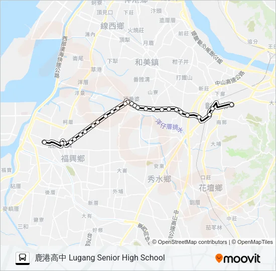 6901A Bus Line Map