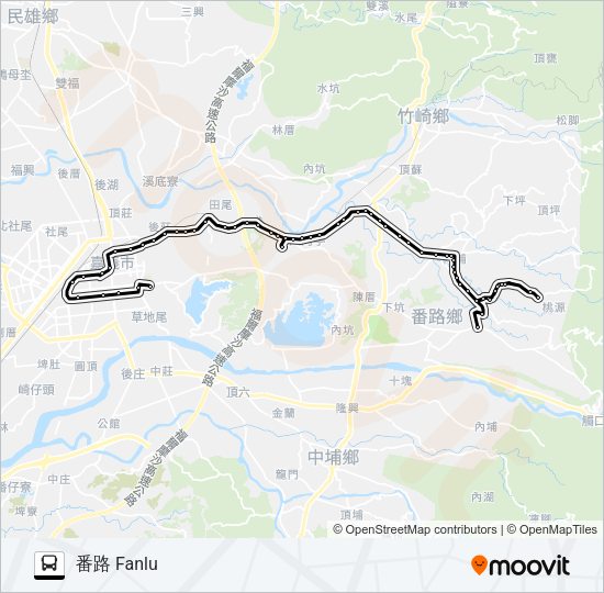 7319E Bus Line Map