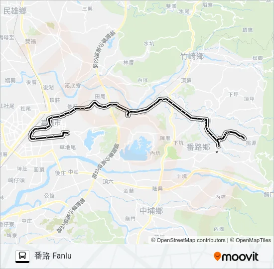 7319E Bus Line Map
