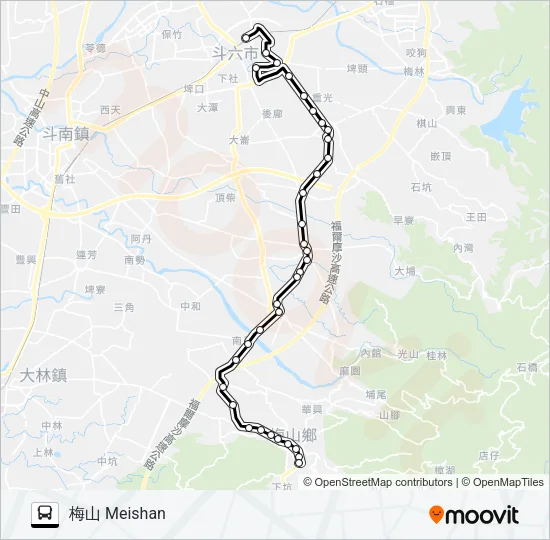 7125 Bus Line Map