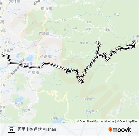 7322D Bus Line Map
