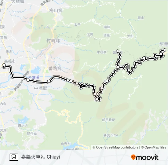 7322D Bus Line Map