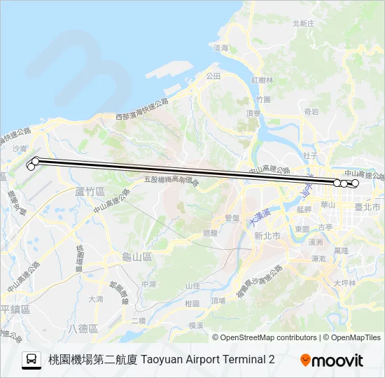 1840 Bus Line Map