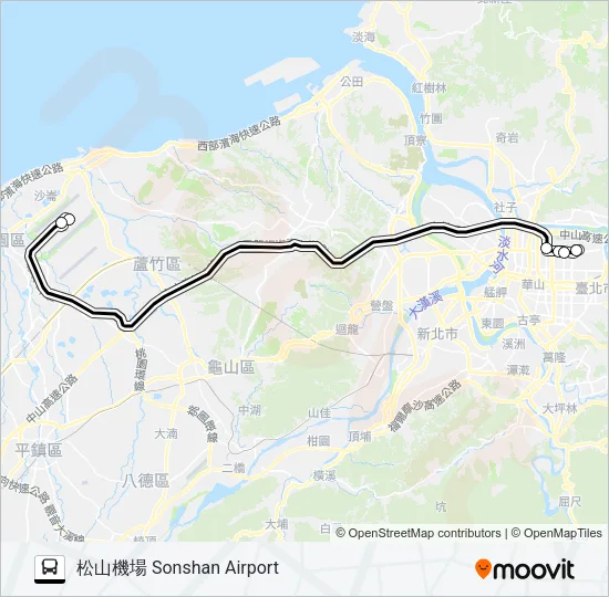1840 Bus Line Map
