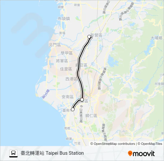 1611 Bus Line Map