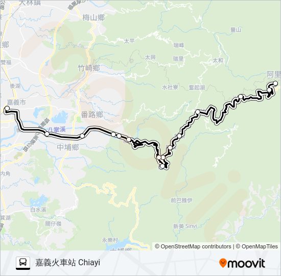 7322C Bus Line Map