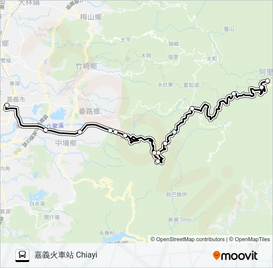 7322C Bus Line Map