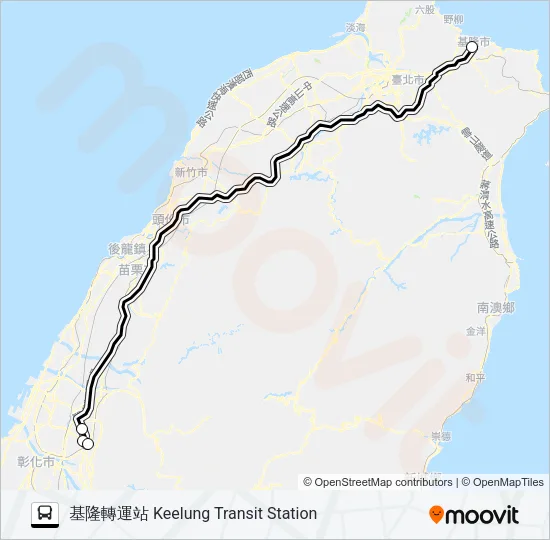 1805 Bus Line Map
