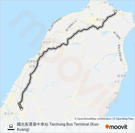 1805 Bus Line Map