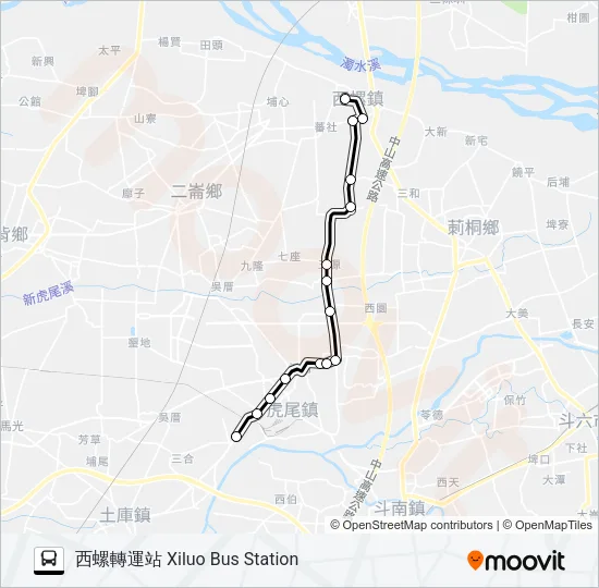 7116 Bus Line Map