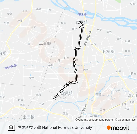 7116 Bus Line Map