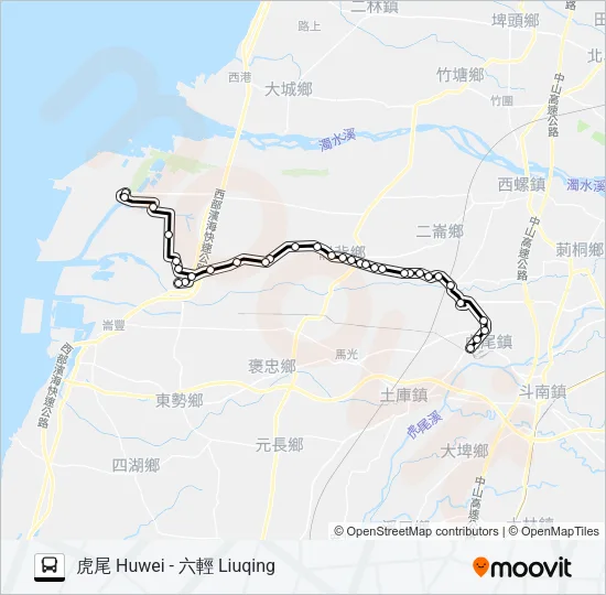 7104A Bus Line Map
