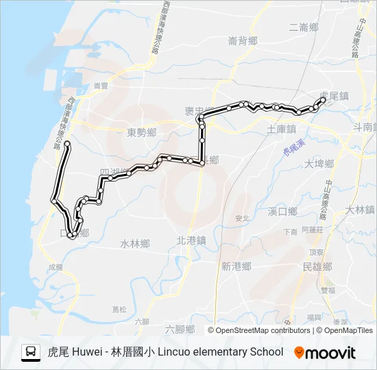 7107 Bus Line Map