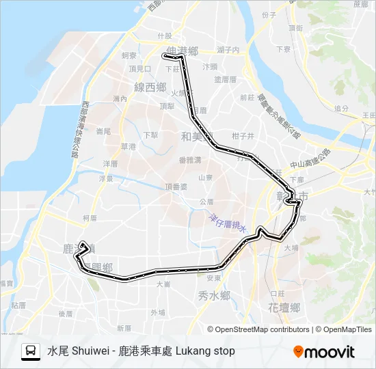 巴士6934的線路圖