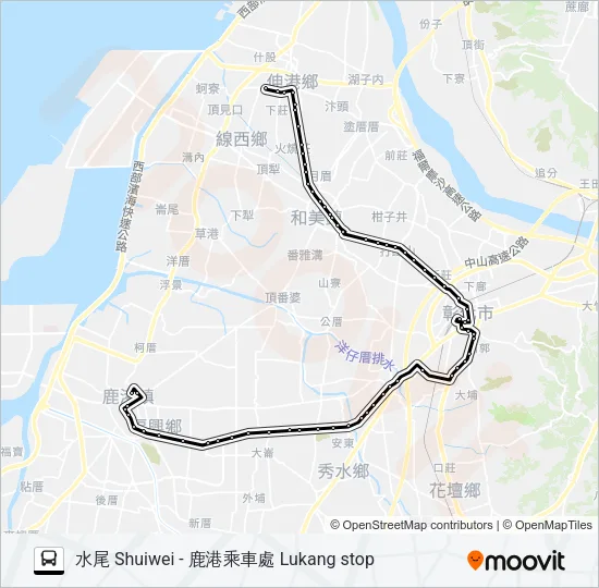 巴士6934的線路圖