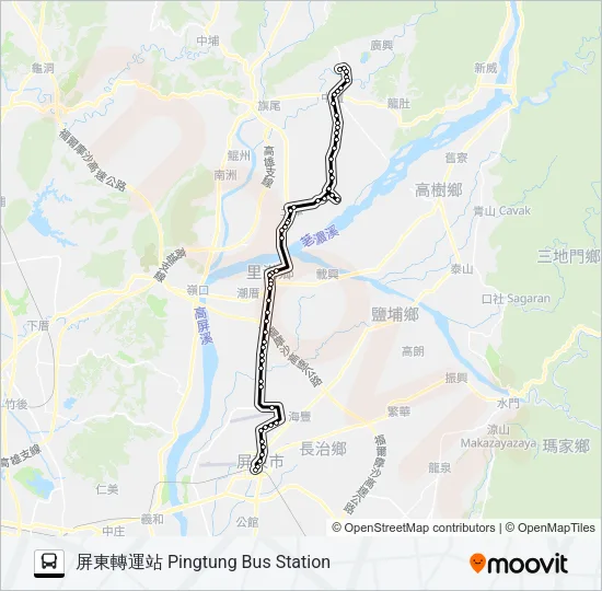 8220 Bus Line Map