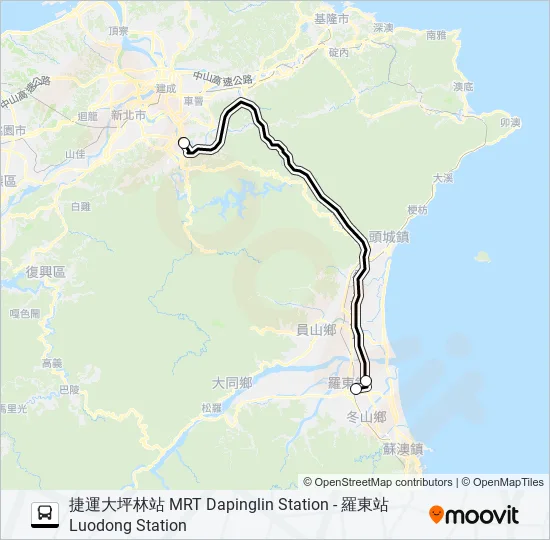 9028B Bus Line Map