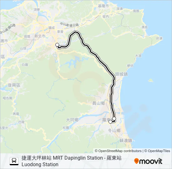 9028B Bus Line Map