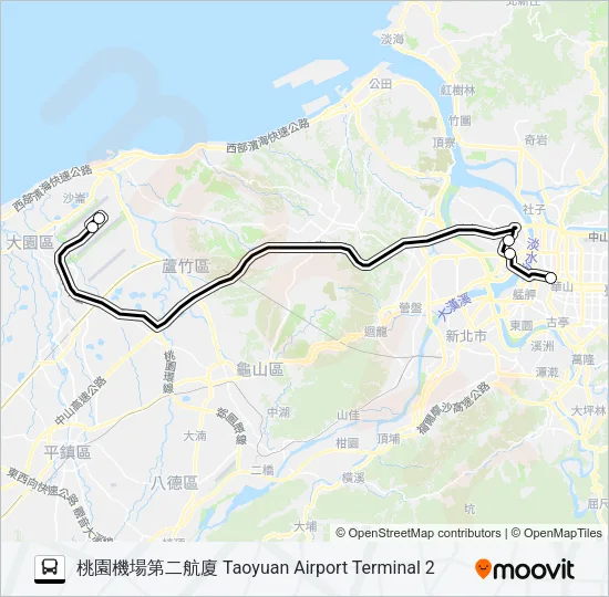 1819 Bus Line Map