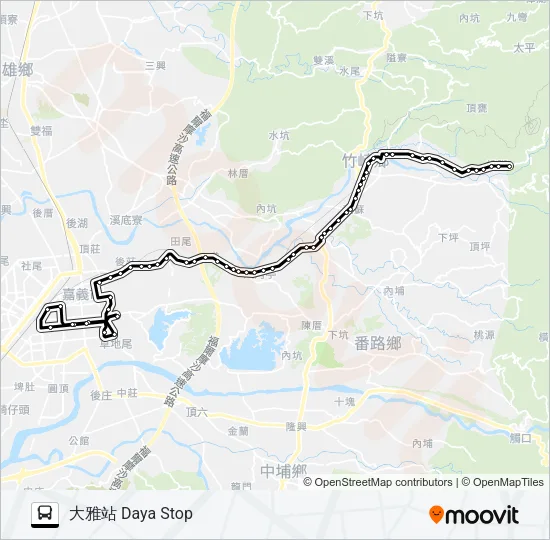 7321B Bus Line Map