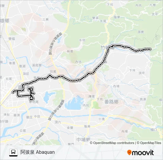 7321B Bus Line Map