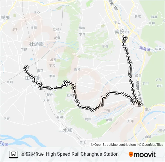 6928A Bus Line Map