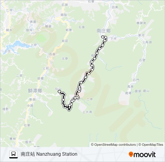 5822 bus Line Map