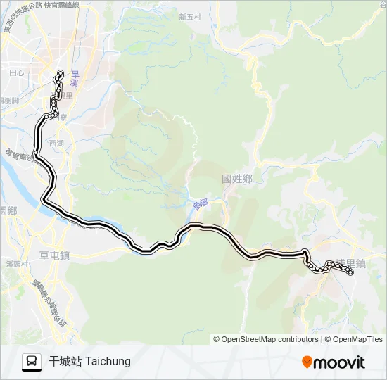 巴士6899D的線路圖