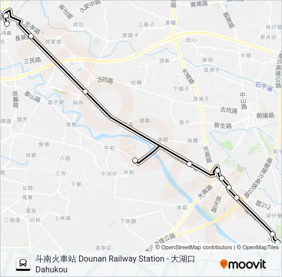 7113 Bus Line Map