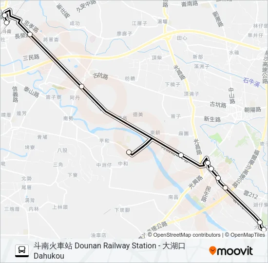 7113 Bus Line Map