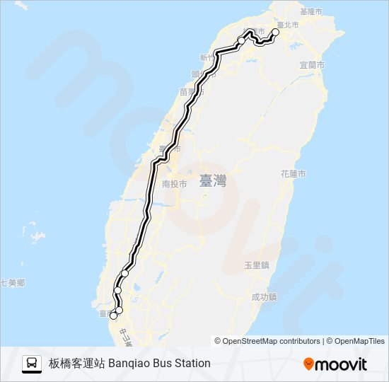 7505 bus Line Map