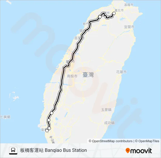 7505 Bus Line Map
