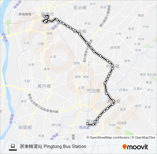 8238C Bus Line Map