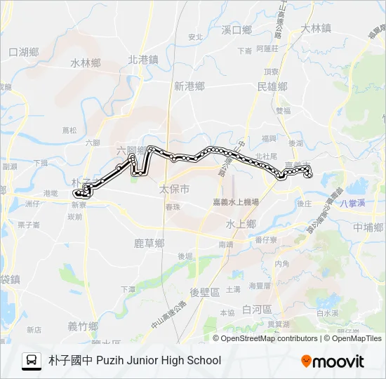 7326 Bus Line Map